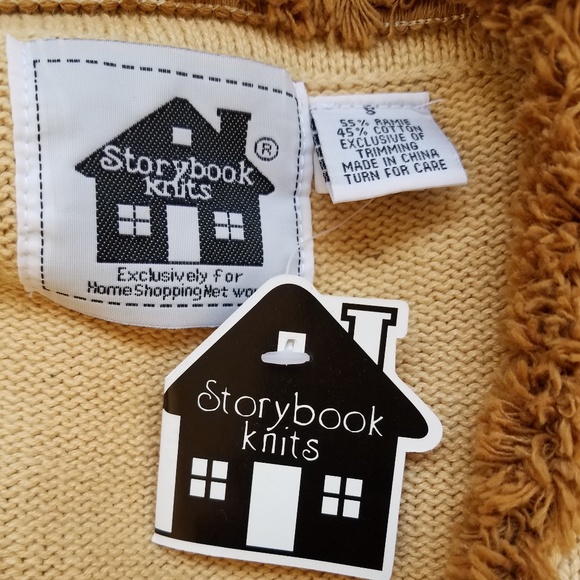 Tan Beaded Embroidered Full Zip Sweater Cardigan - Picture 4 of 6